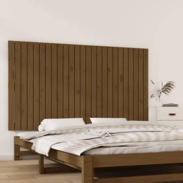 Elegant Wall Headboard Honey Brown - Solid Pine 159.5x3x90 cm