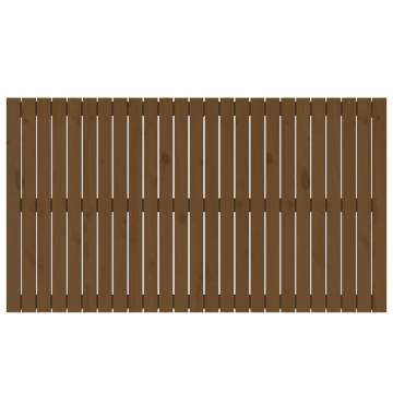 Elegant Wall Headboard Honey Brown - Solid Pine 159.5x3x90 cm