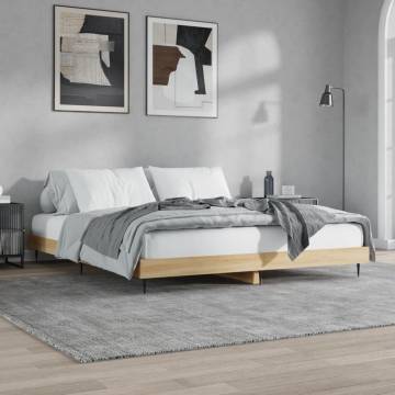 Sonoma Oak Bed Frame 180x200 cm - Super King | Hipomarket