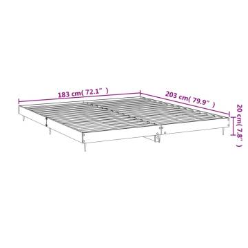 Sonoma Oak Bed Frame 180x200 cm - Super King | Hipomarket