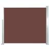 Retractable Side Awning 120 x 300 cm Brown Colour brown Size 120 x 300 cm Quantity in Package 1 