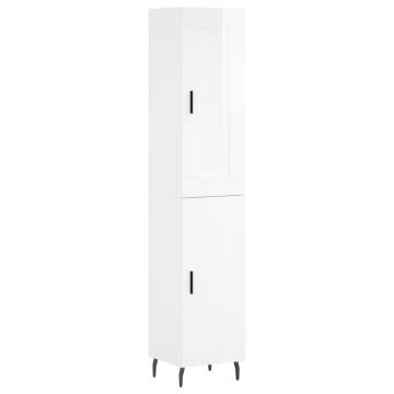 Highboard High Gloss White - Stylish Storage Solution