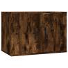 Wall Mounted TV Cabinet - Smoked Oak | 57x34.5x40 cm