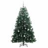 Artificial Hinged Christmas Tree 210 cm with 300 LEDs & Ball Set