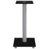 Speaker Stands 2 pcs Black & Silver - Durable Design