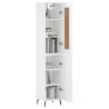 Highboard High Gloss White - Stylish Storage Solution