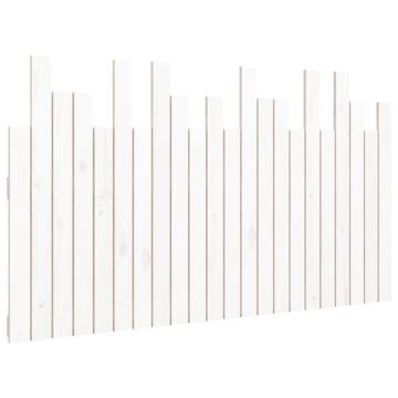 Elegant Wall Headboard White 140x3x80 cm Solid Pine Wood