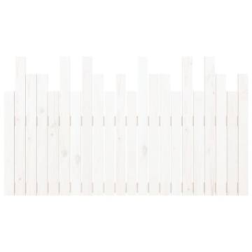 Elegant Wall Headboard White 140x3x80 cm Solid Pine Wood