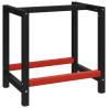 Work Bench Frame Metal 80x57x79 cm Black and Red Size 80 x 57 x 79 cm Quantity in Package 1 Model with 2 bars Number of 