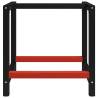 Metal Work Bench Frame - 80x57x79 cm - Black & Red