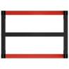 Metal Work Bench Frame - 80x57x79 cm - Black & Red