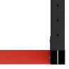 Metal Work Bench Frame - 80x57x79 cm - Black & Red