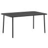 Garden Table Dark Grey 150x90 cm - Stylish & Durable