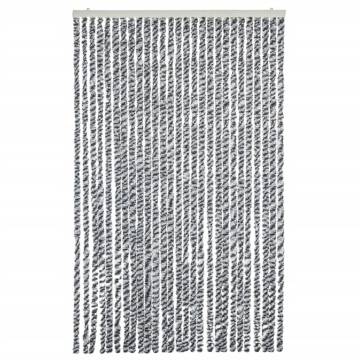 Fly Curtain Grey Black & White 118x220 cm Chenille - HipoMarket