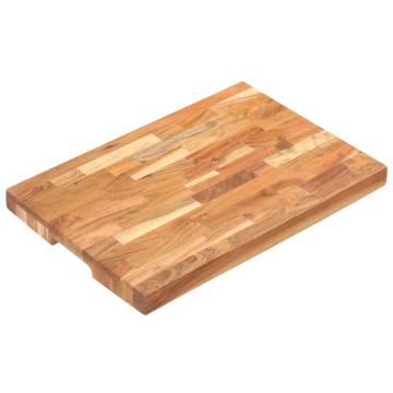 Solid Acacia Wood Chopping Board 50x35 cm - Unique & Durable