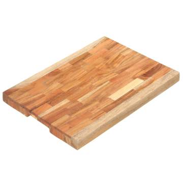 Solid Acacia Wood Chopping Board 50x35 cm - Unique & Durable