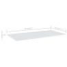 High Gloss White Bookshelf Boards - 8 pcs | HipoMarket UK