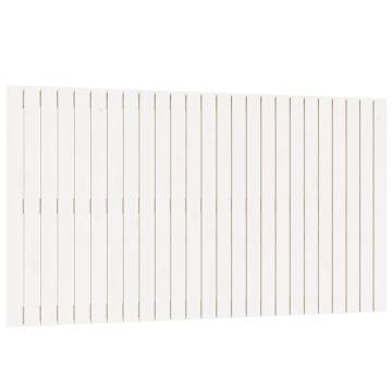 Elegant White Wall Headboard - Solid Pine 159.5x3x90 cm