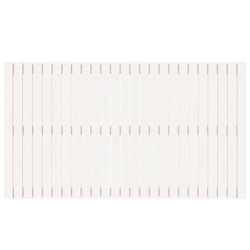 Elegant White Wall Headboard - Solid Pine 159.5x3x90 cm