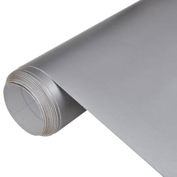 Car Film Matt Silver 200x152 cm | Waterproof & Bubble Free