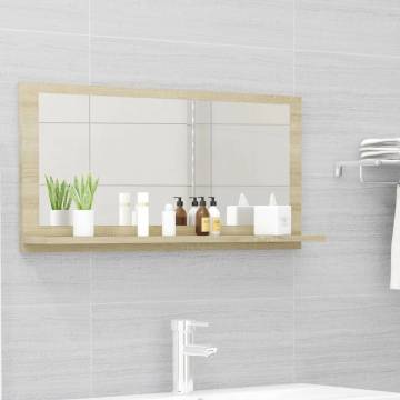 Sonoma Oak Bathroom Mirror - Stylish & Functional Decor