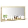 Sonoma Oak Bathroom Mirror - Stylish & Functional Decor