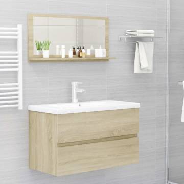 Sonoma Oak Bathroom Mirror - Stylish & Functional Decor