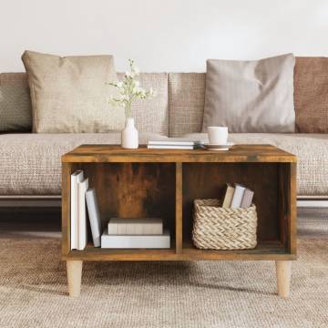 Scandinavian Coffee Table Smoked Oak - 60x50x36.5 cm