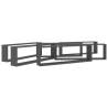 Stylish Wall Cube Shelf Set - 6 pcs Grey | Hipomarket