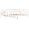 Day Bed with Roof White 90x190 cm Solid Pine - Versatile Design