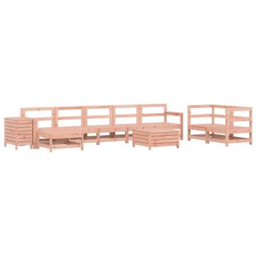 10 Piece Garden Sofa Set - Solid Douglas Fir | HipoMarket