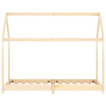 Kids Bed Frame Solid Pine Wood 90x200 cm - Stylish & Sturdy