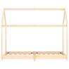 Kids Bed Frame Solid Pine Wood 90x200 cm - Stylish & Sturdy