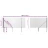 Wire Mesh Fence with Spike Anchors Green 1x10 m | Hipo Market