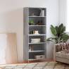 Highboard Grey Sonoma 69.5x32.5x180 cm Engineered Wood Colour grey sonoma Quantity in Package 1 Model 3 shelves 