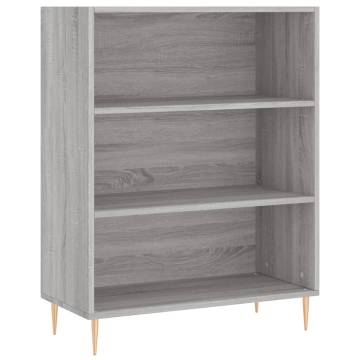 Highboard Grey Sonoma - Stylish Engineered Wood Storage Cabinet