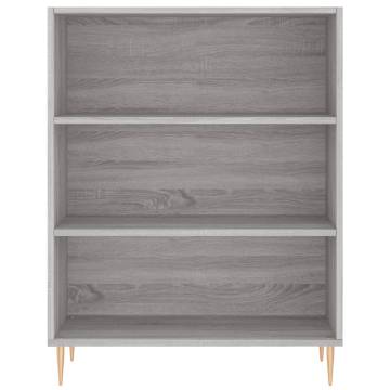 Highboard Grey Sonoma - Stylish Engineered Wood Storage Cabinet