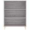 Highboard Grey Sonoma - Stylish Engineered Wood Storage Cabinet