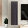 TV Cabinet High Gloss Grey 30.5x30x110 cm Engineered Wood Colour high gloss grey Quantity in Package 1 Height 110 cm 