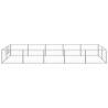 Silver 10 m² Steel Dog Kennel - Secure Outdoor Play Space