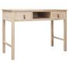 Writing Desk Natural 110x45x76 cm Wood Colour wood colour 