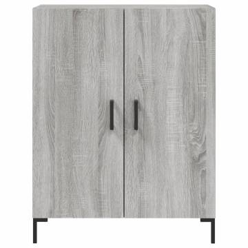 Stylish Highboard Grey Sonoma - 69.5x34x180 cm | Hipomarket