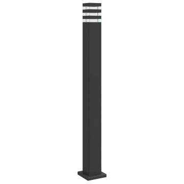 Outdoor Floor Lamp Black 110 cm Aluminium | Hipomarket