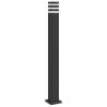 Outdoor Floor Lamp Black 110 cm Aluminium | Hipomarket