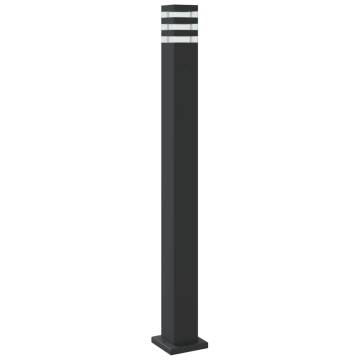 Outdoor Floor Lamp Black 110 cm Aluminium | Hipomarket