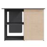 Corner Desk Grey 145x100 cm | Practical Storage Solution