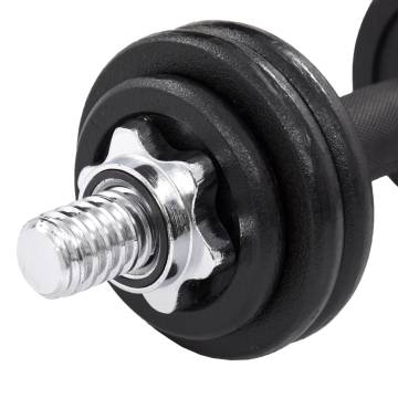 19 Piece Dumbbell Set 15 kg Cast Iron - Hipo Market