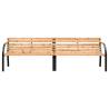 Twin Garden Bench 225 cm - Solid Wood Fir | Hipomarket