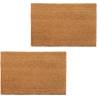 Coir Doormats 2 pcs - 40x60 cm Natural | HipoMarket