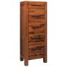 Chest of Drawers - Solid Acacia Wood 45x32x115 cm | HipoMarket